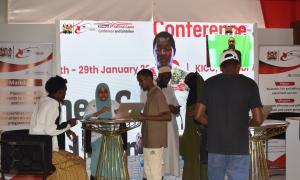 Najma with youth