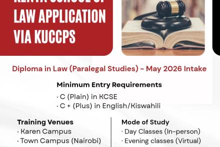KSL application via KUCCPS